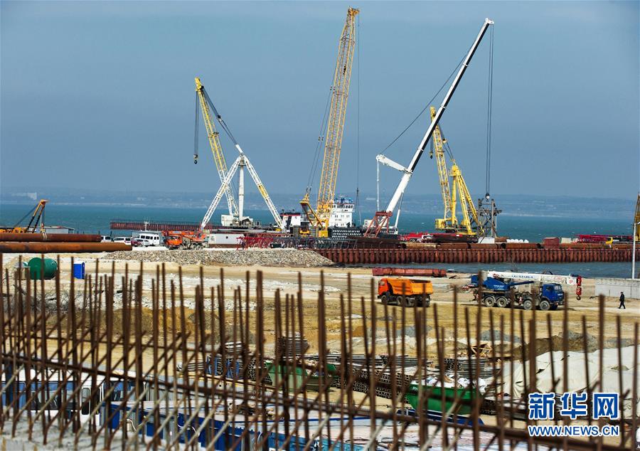 [6]（外代二线）建设中的刻赤海峡跨海大桥