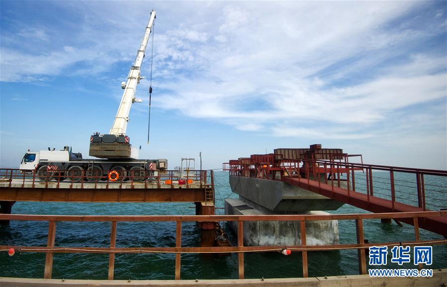 [8]（外代二线）建设中的刻赤海峡跨海大桥