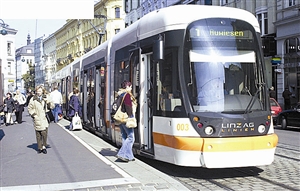 线路灵活布置于城市道路。 （资料图）