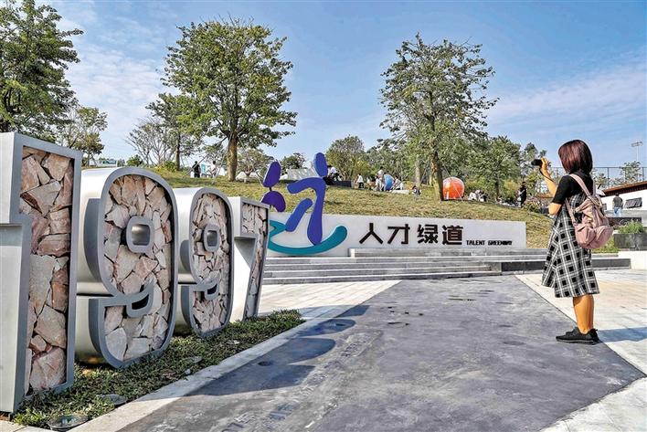2019年11月1日,蜿蜒绚丽的人才绿道在龙华环城绿道揭开面纱,一幕幕