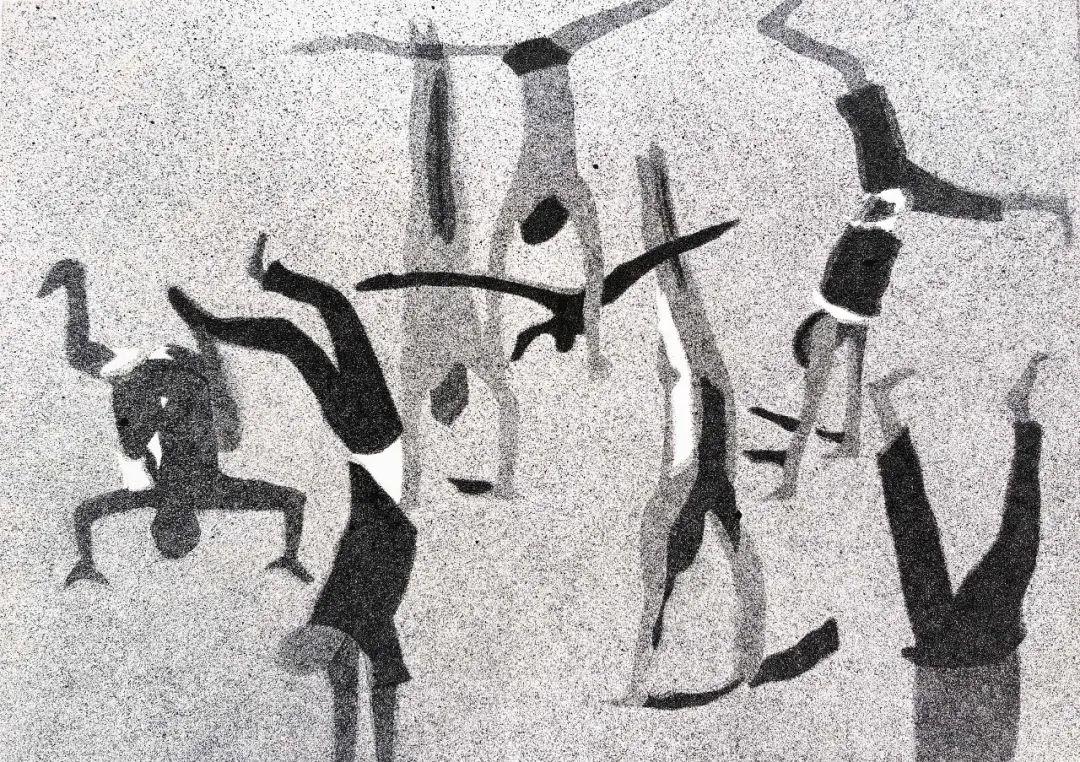 《有序·无序》 综合版画 我从事版画创作的时间还很短,但是却无意中