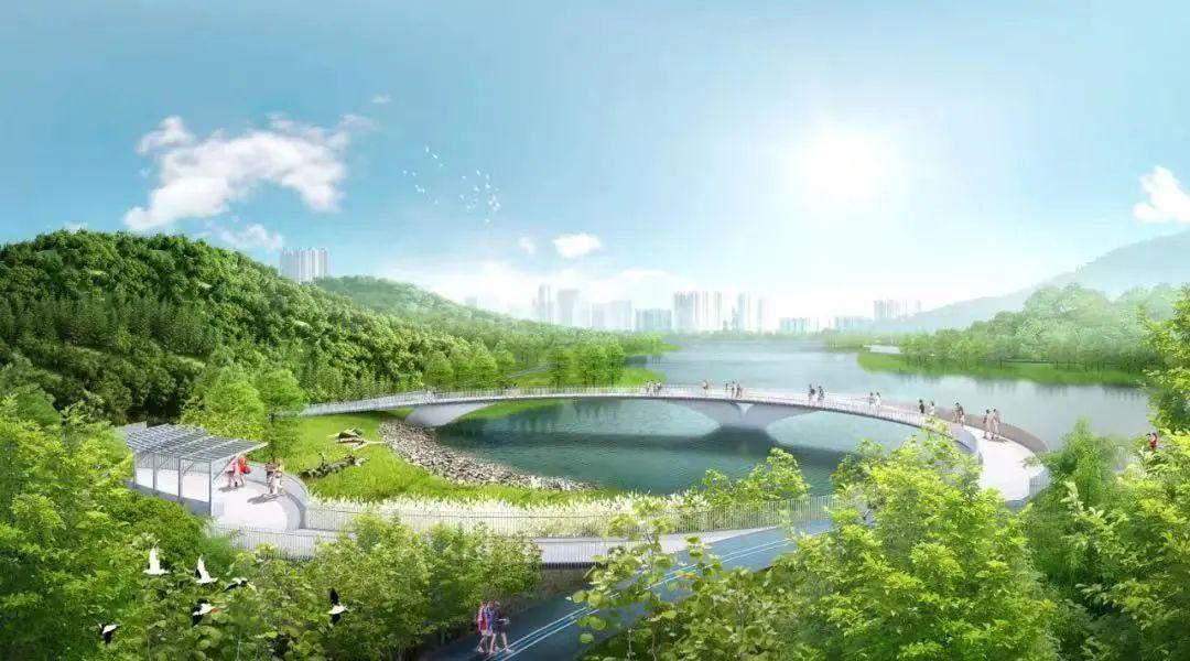 横坑滨水公园效果图